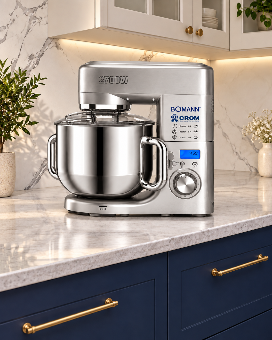 عجانة BOMANN × CROM CR‑910 الاحترافية – 2700W / 10L*